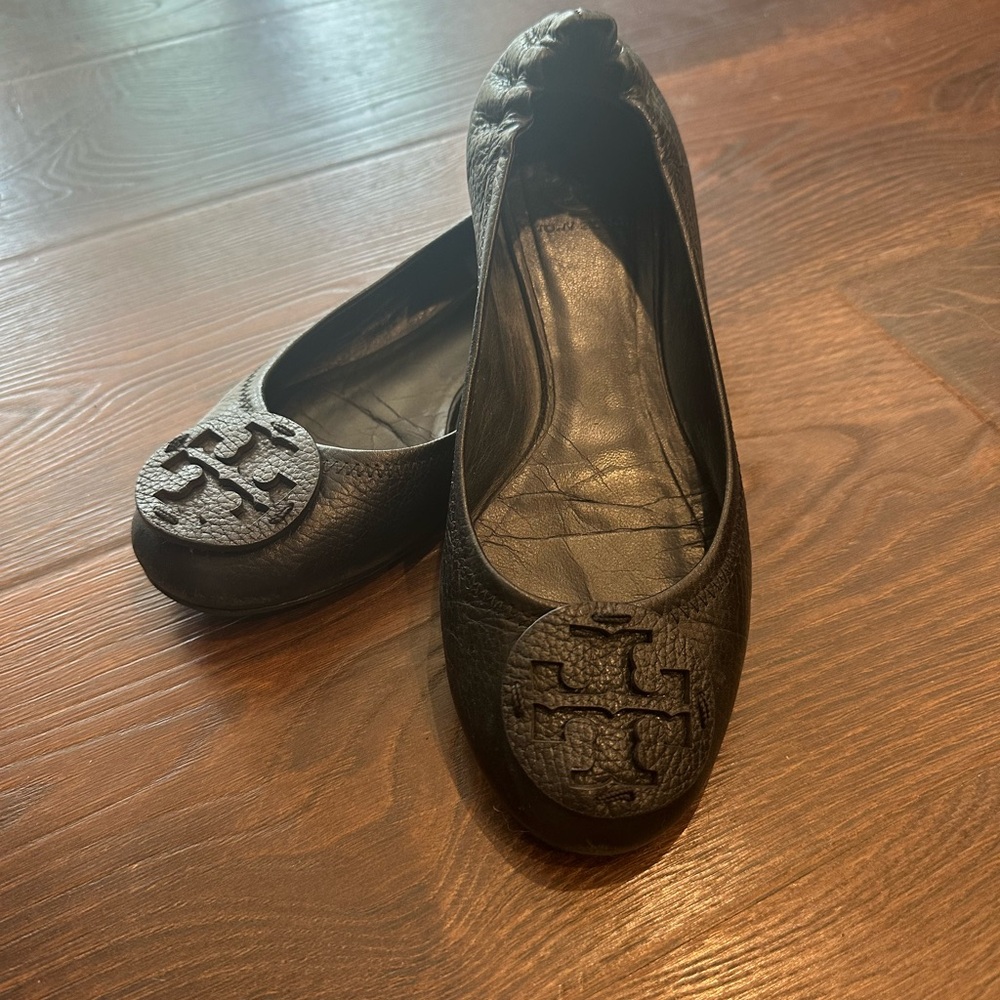 Tory Burch Dark Leather Loafers